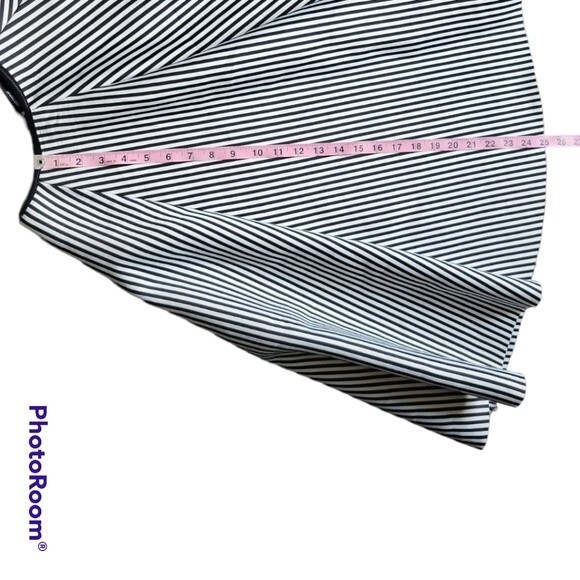 LOVE CULTURE BLACK & WHITE STRIPE A-LINE SKIRT - S - Picture 4 of 7